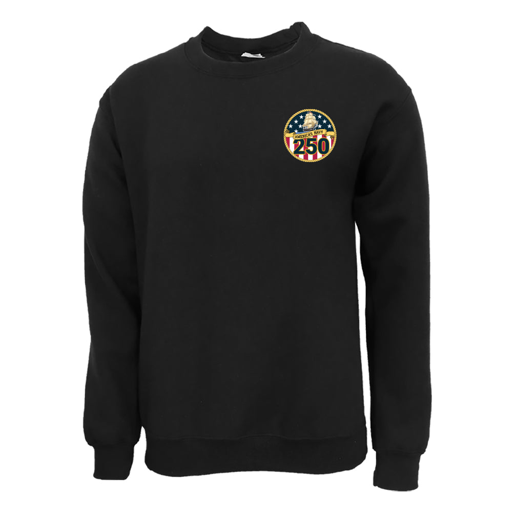 Navy 250th Anniversary Crewneck