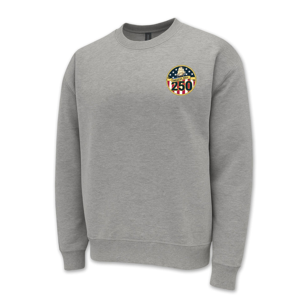 Navy 250th Anniversary Crewneck