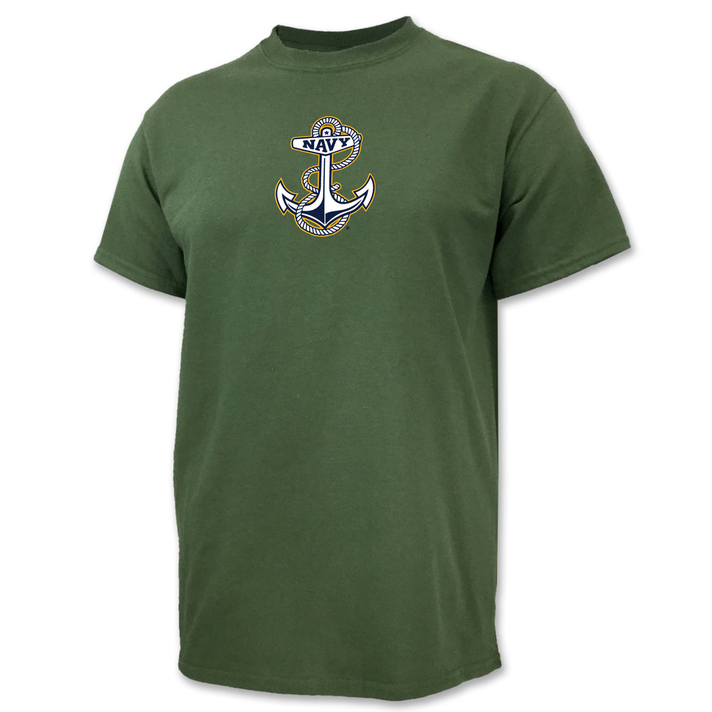 Navy Anchor USA Made T-Shirt