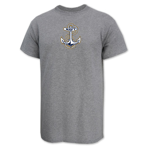 Navy Anchor USA Made T-Shirt
