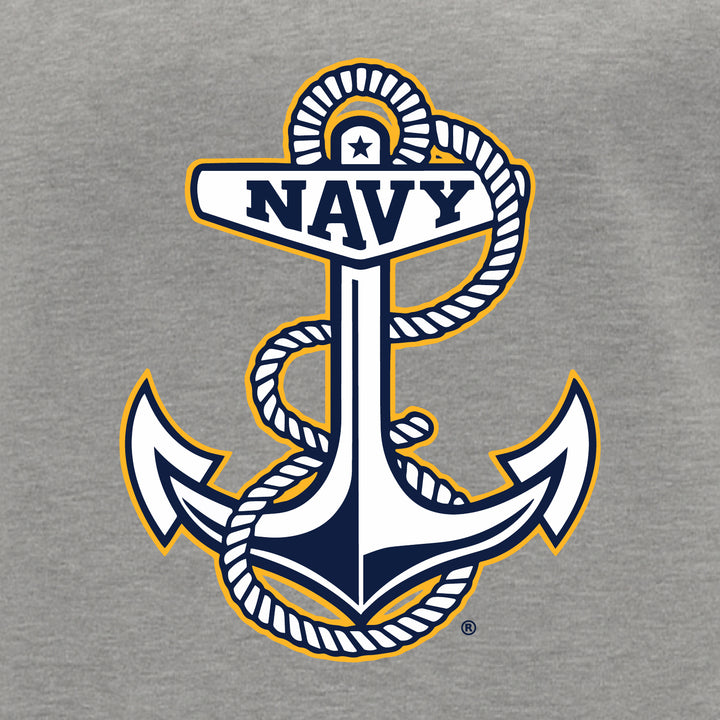 Navy Anchor Logo Crewneck