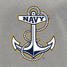 Load image into Gallery viewer, Navy Anchor Logo Crewneck