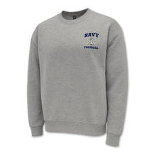 Load image into Gallery viewer, Navy Anchor Football Crewneck