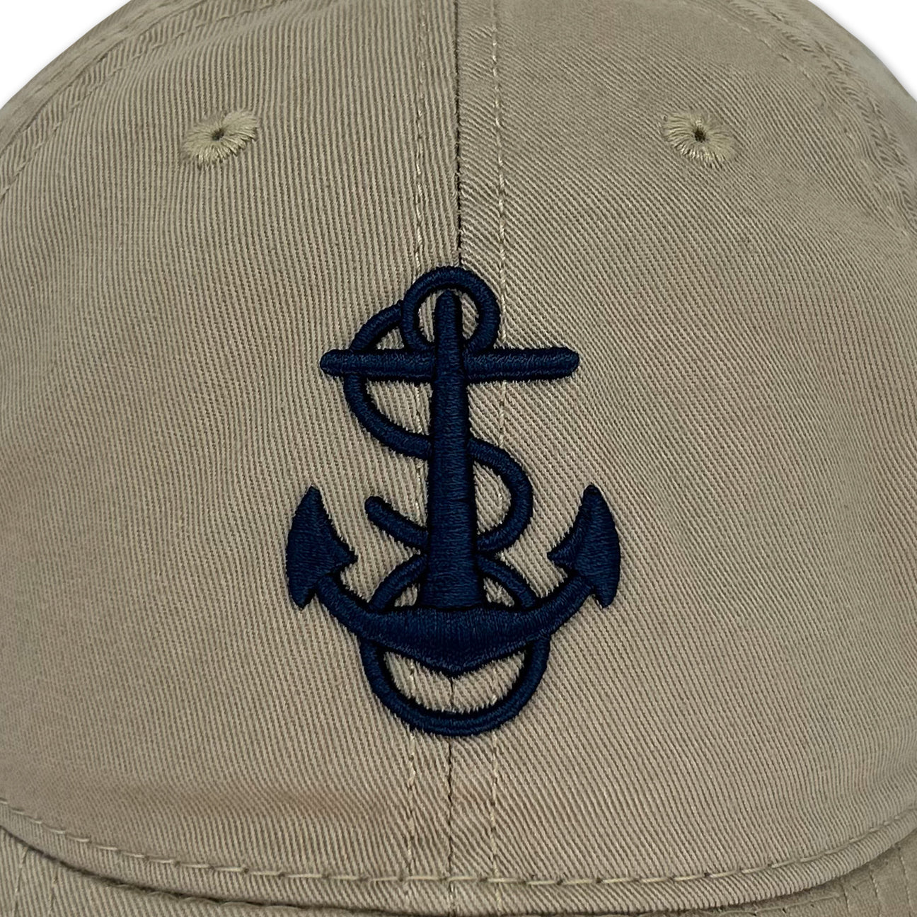 Navy Anchor Hat (Khaki)