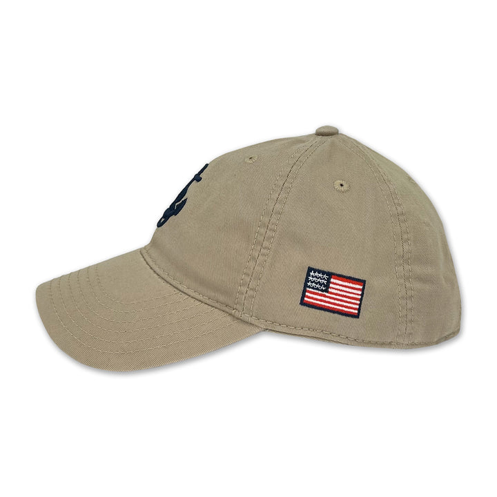 Navy Anchor Hat (Khaki)