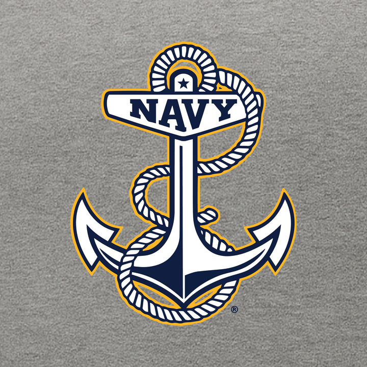 Navy Anchor Logo Hood