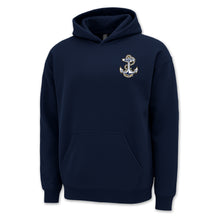 Load image into Gallery viewer, Navy Anchor Logo Hood