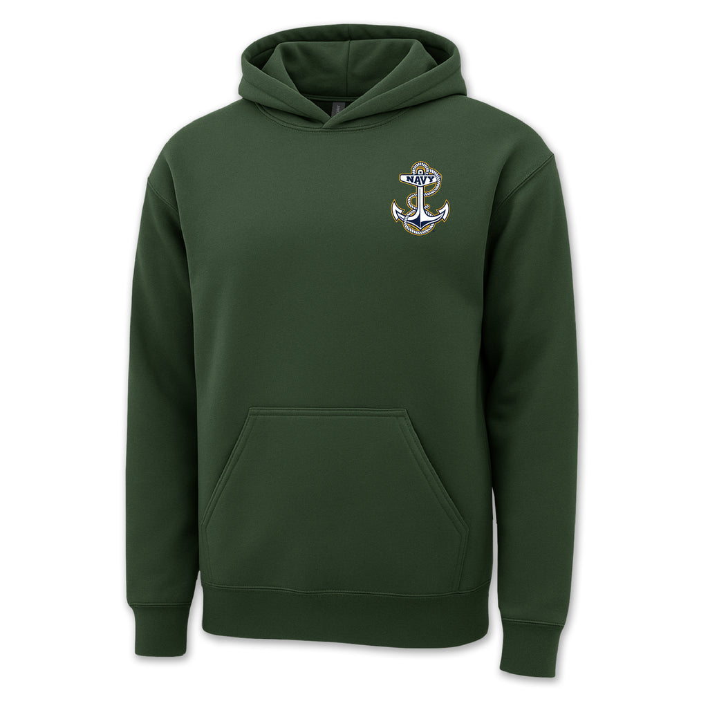 Pick Your Design Navy Hooded Sweatshirt (OD Green)