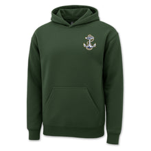 Load image into Gallery viewer, Navy Anchor Logo Hood