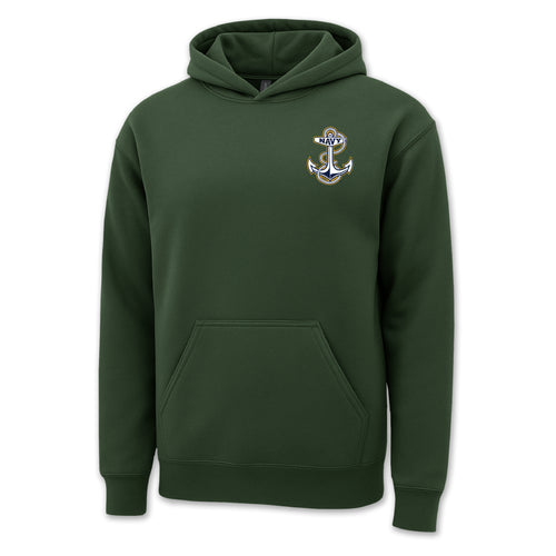 Pick Your Design Navy Hooded Sweatshirt (OD Green)