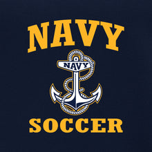Load image into Gallery viewer, Navy Anchor Soccer Hood