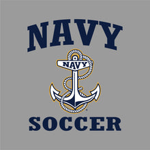 Load image into Gallery viewer, Navy Anchor Soccer Ladies T-Shirt