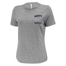 Load image into Gallery viewer, Navy Anchor Wrestling Ladies T-Shirt