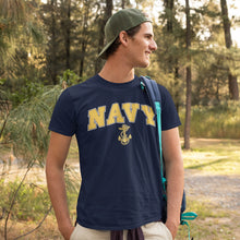 Load image into Gallery viewer, Navy Arch Anchor T-Shirt (Navy)