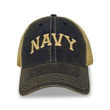 Load image into Gallery viewer, Navy Arch Trucker Hat