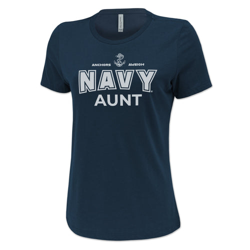 Navy Aunt Ladies T-Shirt (Navy)