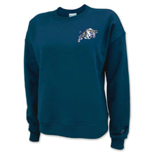Load image into Gallery viewer, Pick Your Design Navy Champion Ladies Crewneck Sweatshirt (Navy)