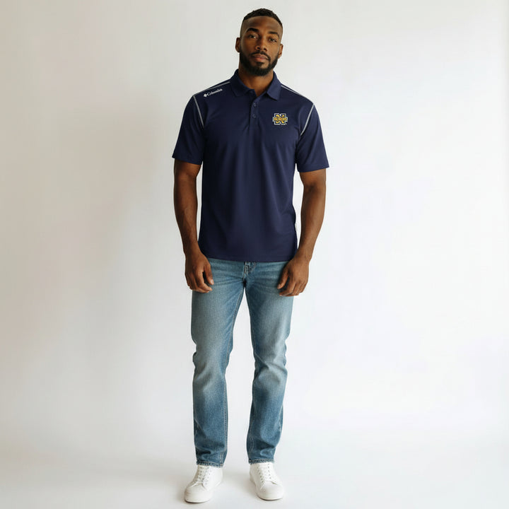 Navy Columbia Shotgun Polo*