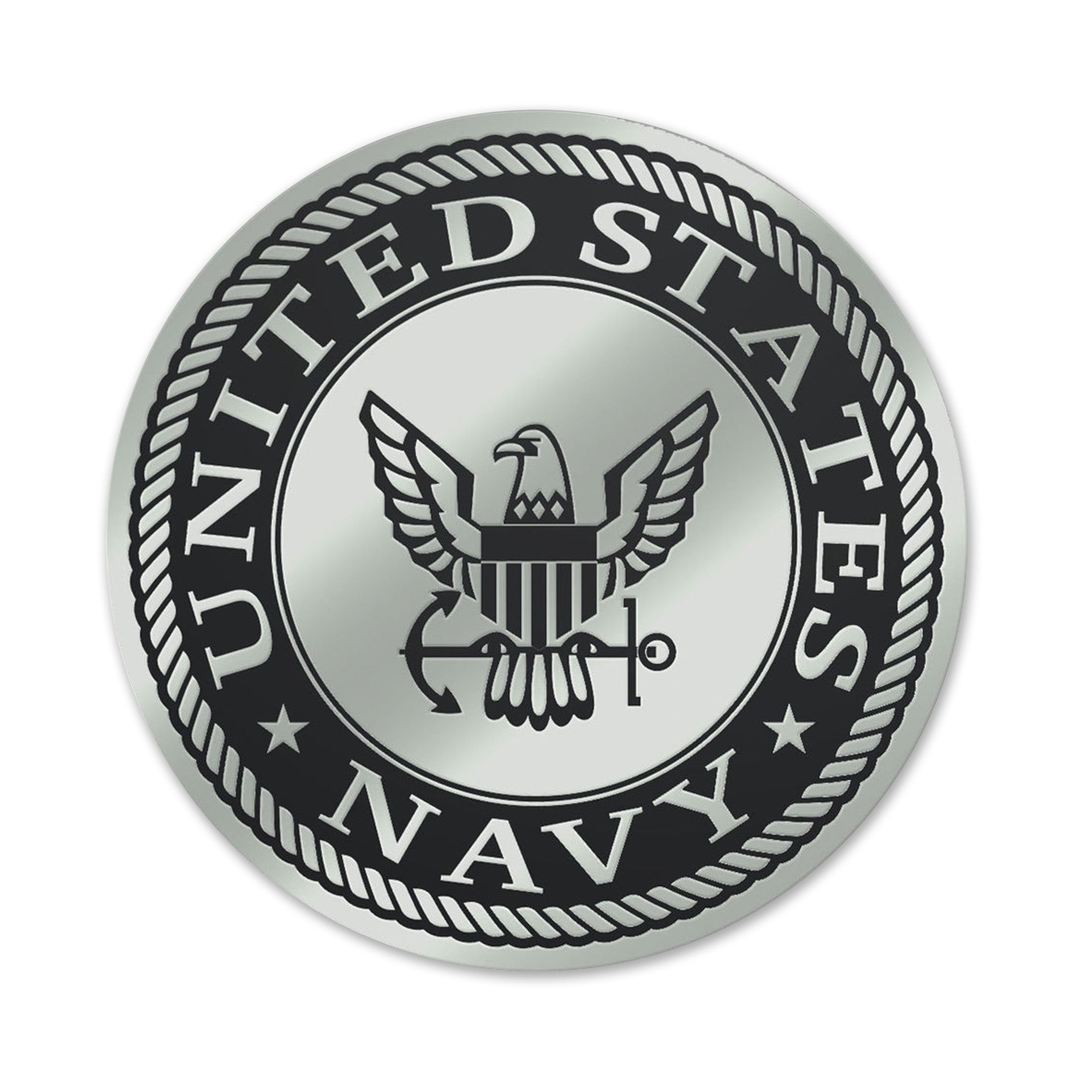 Navy Eagle Chrome Emblem