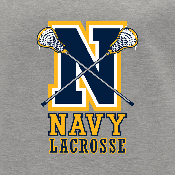 Navy Lacrosse Logo 1/4 Zip