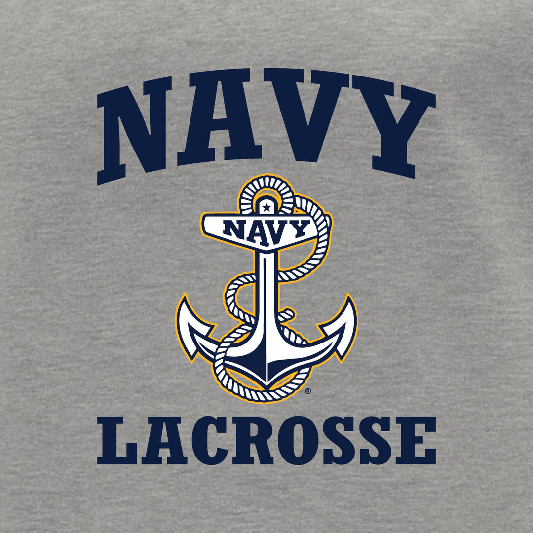 Navy Anchor Lacrosse Crewneck