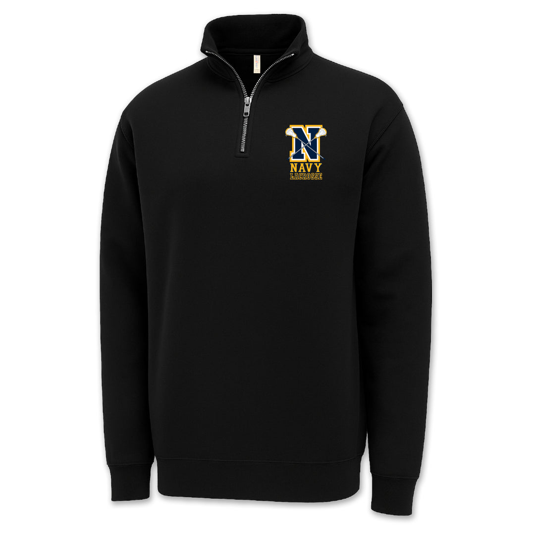 Navy Lacrosse Logo 1/4 Zip