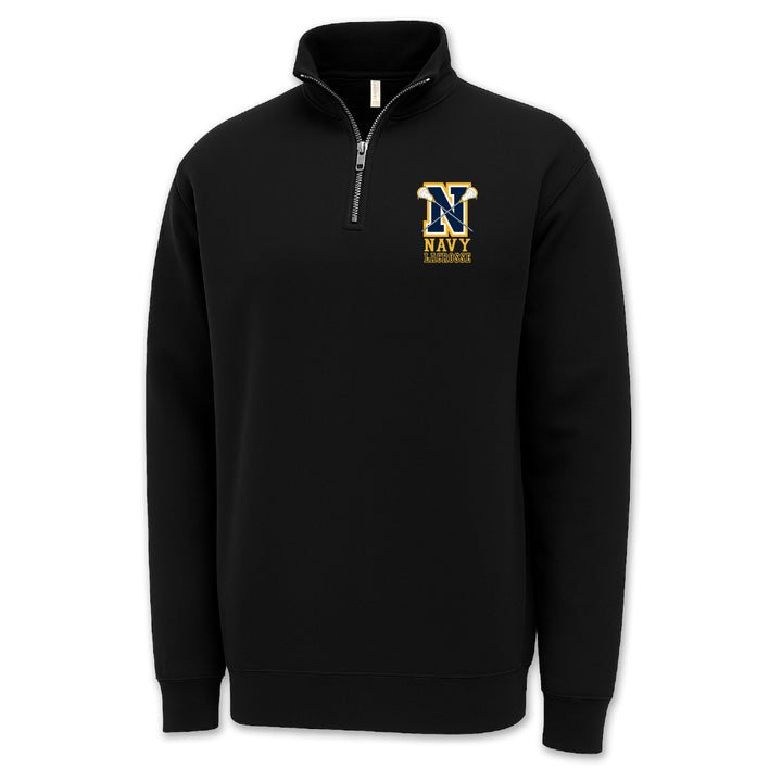 Navy Lacrosse Logo 1/4 Zip