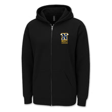 Load image into Gallery viewer, Navy Lacrosse Logo Full Zip Hood