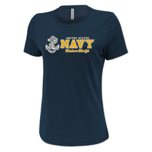 Load image into Gallery viewer, United States Navy Ladies Anchors Aweigh T-Shirt