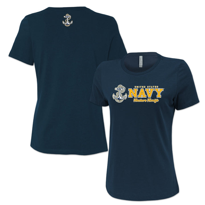 Navy Ladies Duo T-Shirt