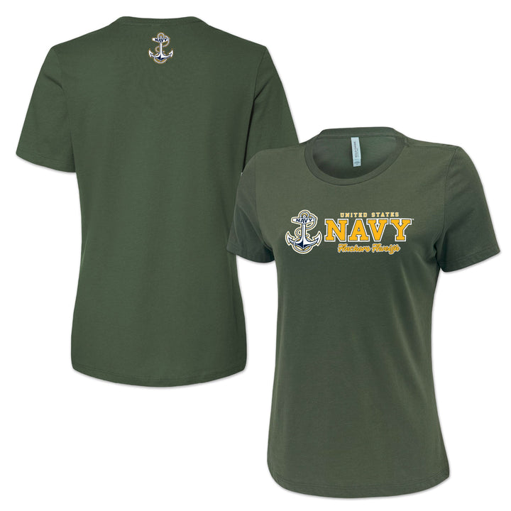 Navy Ladies Duo T-Shirt