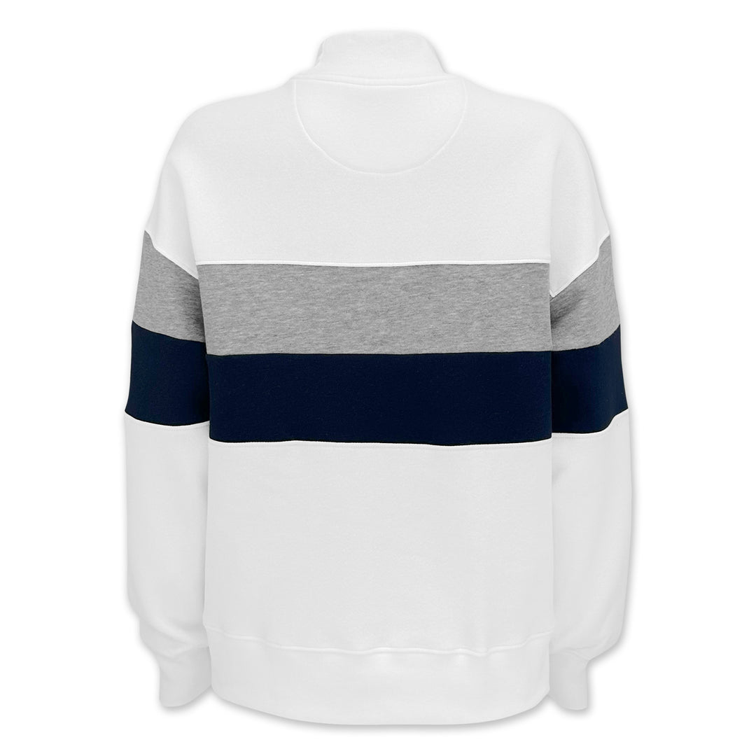 Navy Women's Striped Mock