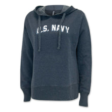Load image into Gallery viewer, Navy Ladies Distressed Arch Hood (Washed Navy)