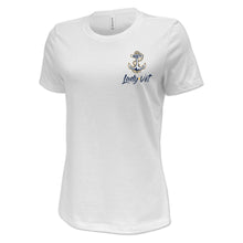 Load image into Gallery viewer, Navy Lady Vet Left Chest Logo Ladies T-Shirt