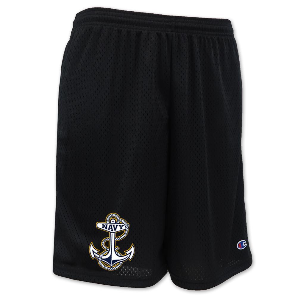 Navy Anchor Champion Logo Mesh Short