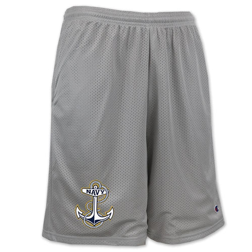 Pick Your Design Navy Mesh Shorts (Grey)