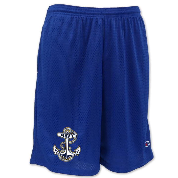 Navy Anchor Champion Logo Mesh Short