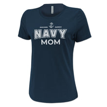 Load image into Gallery viewer, Navy Mom Ladies T-Shirt (Navy)