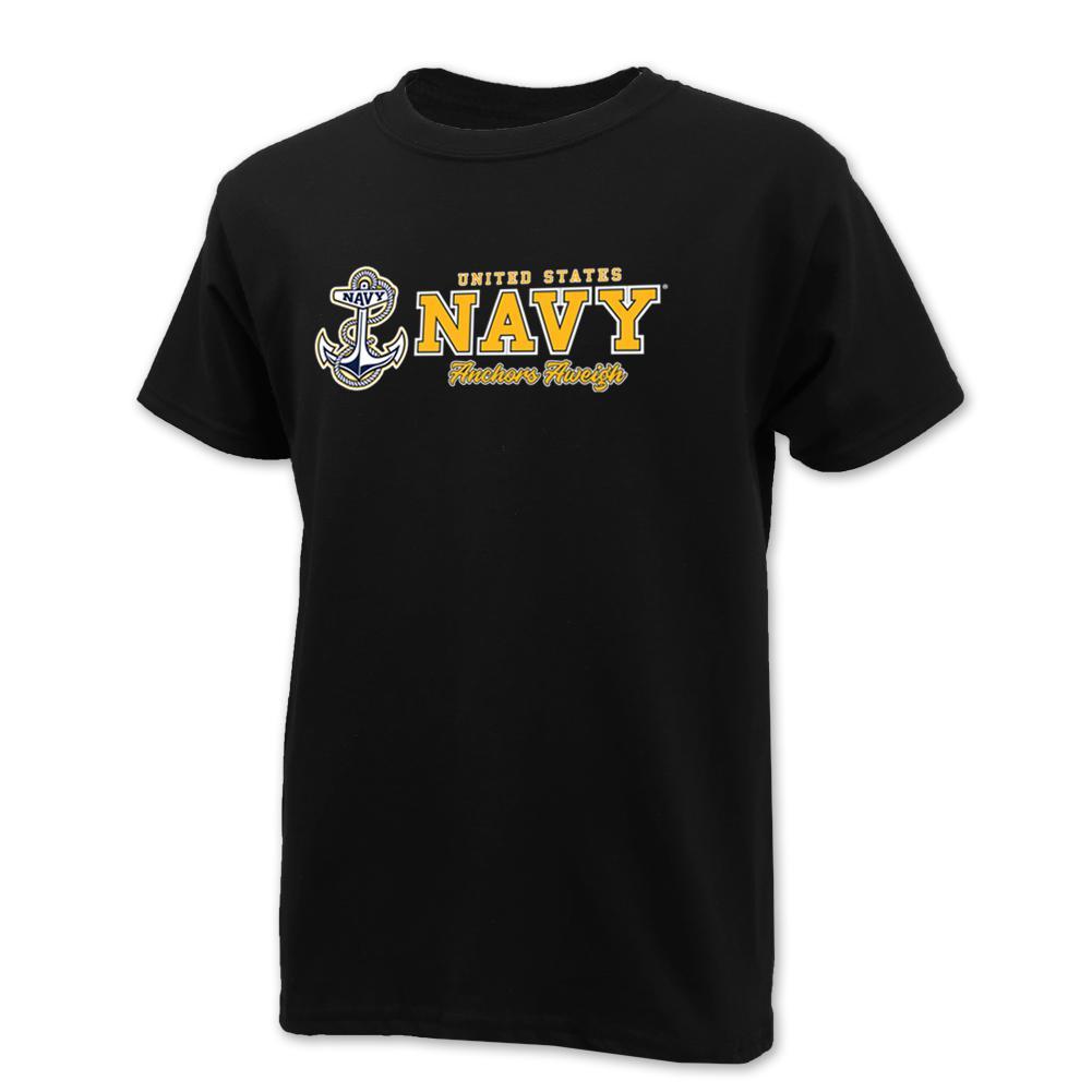 Pick Your Design Navy Youth T-Shirt (Black)