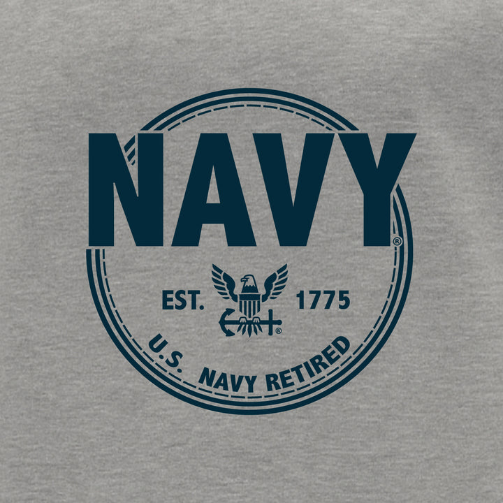 Navy Retired Left Chest 1/4 Zip