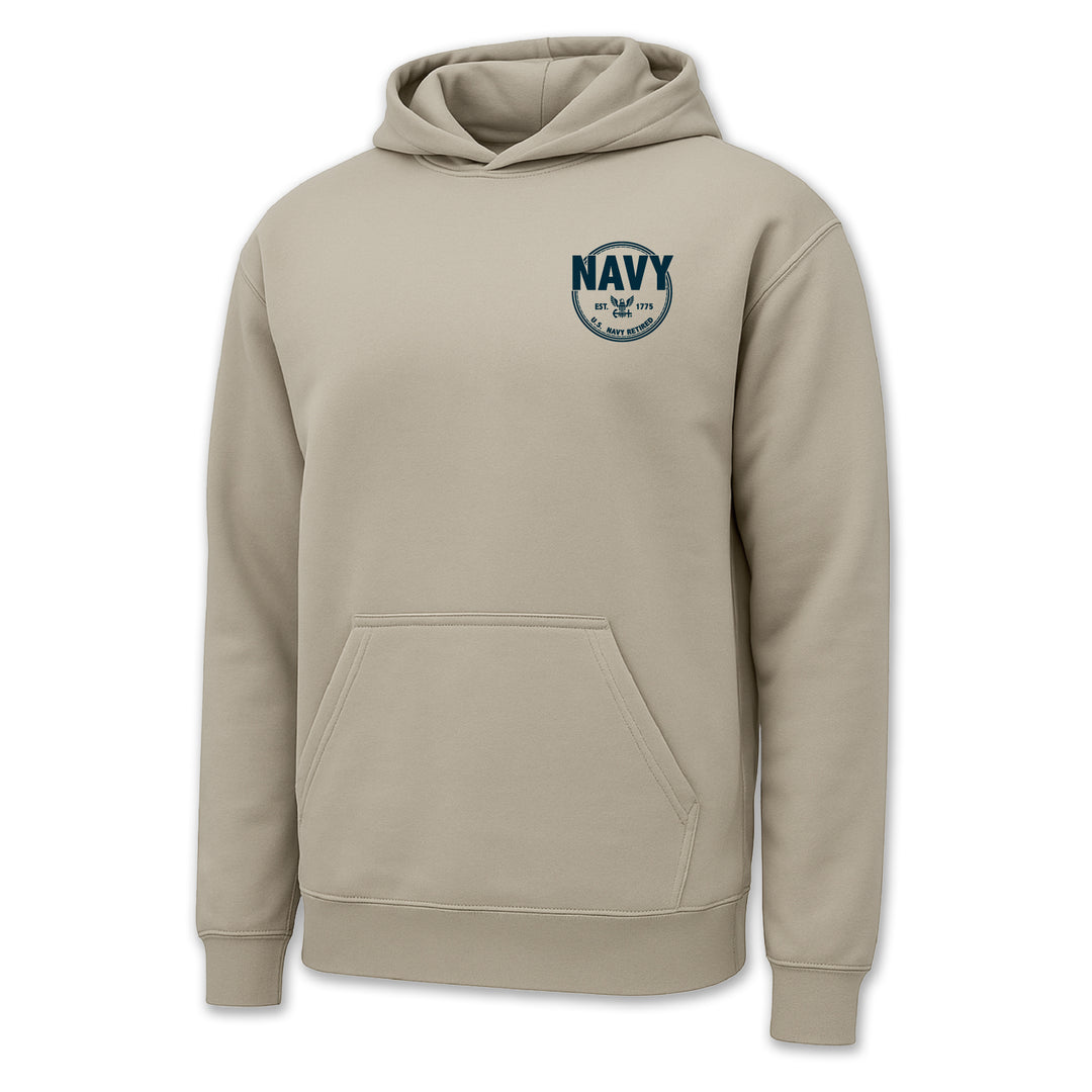 Navy Retired Left Chest Hood