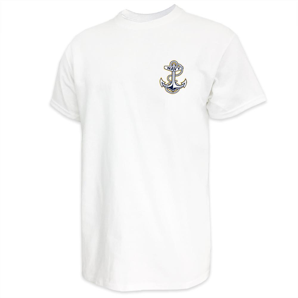 Pick Your Design Navy T-Shirt (White)