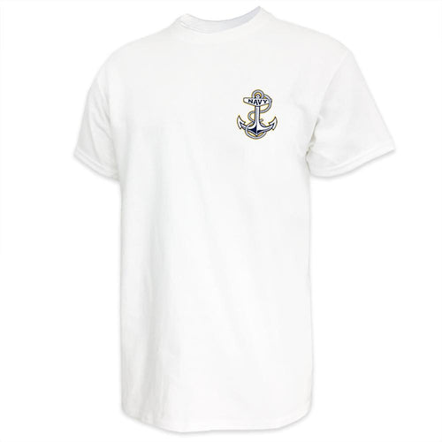 Pick Your Design Navy T-Shirt (White)