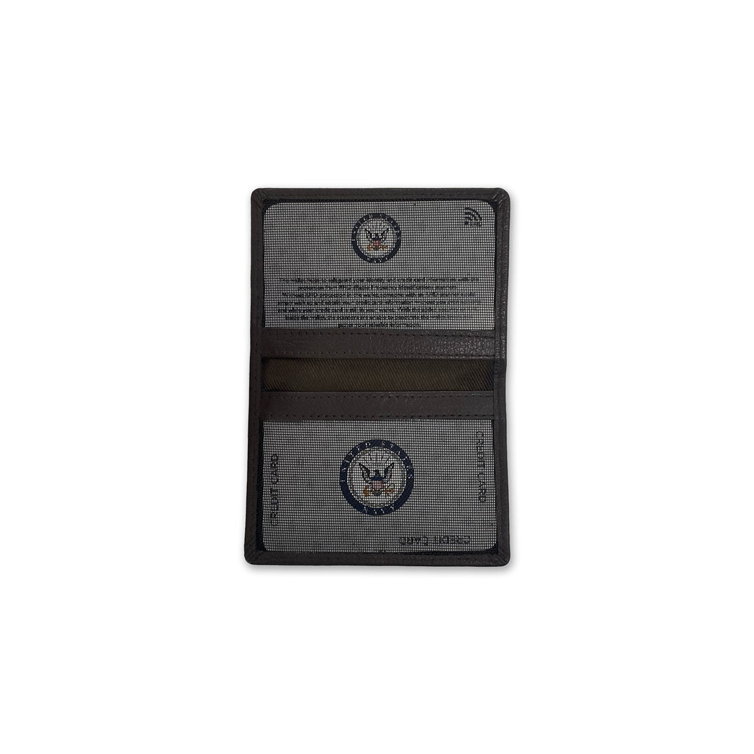 Navy Seal Genuine Leather Bifold Wallet (Brown)