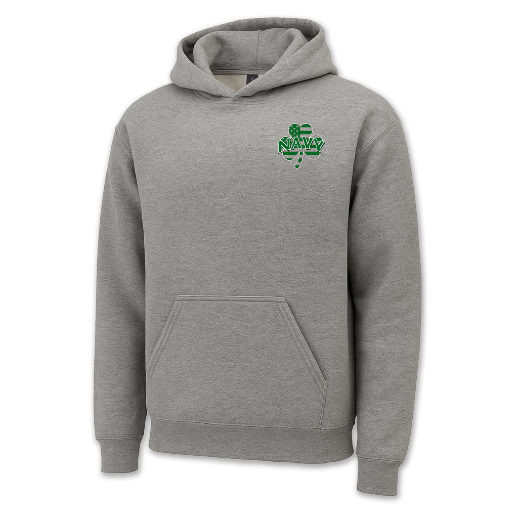 Pick Your Design Navy Hooded Sweatshirt (Grey)