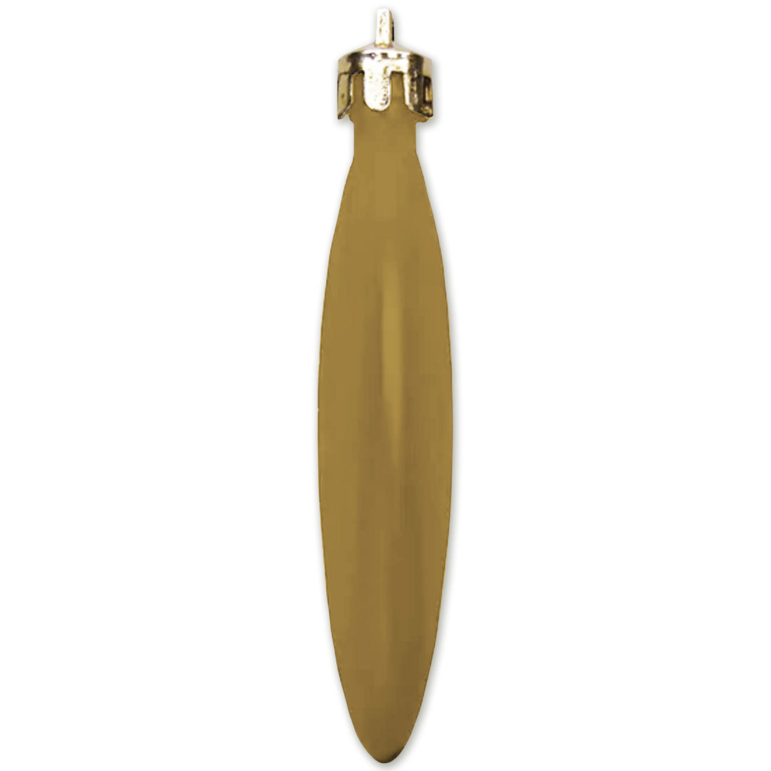 Navy Teddy Bear 3" Satin Finish Flat Shatterproof Ornament (Gold)