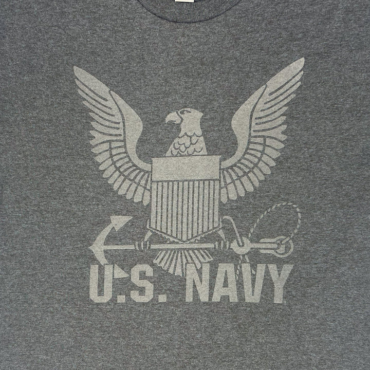 Navy Reflective Logo T-Shirt (Charcoal)