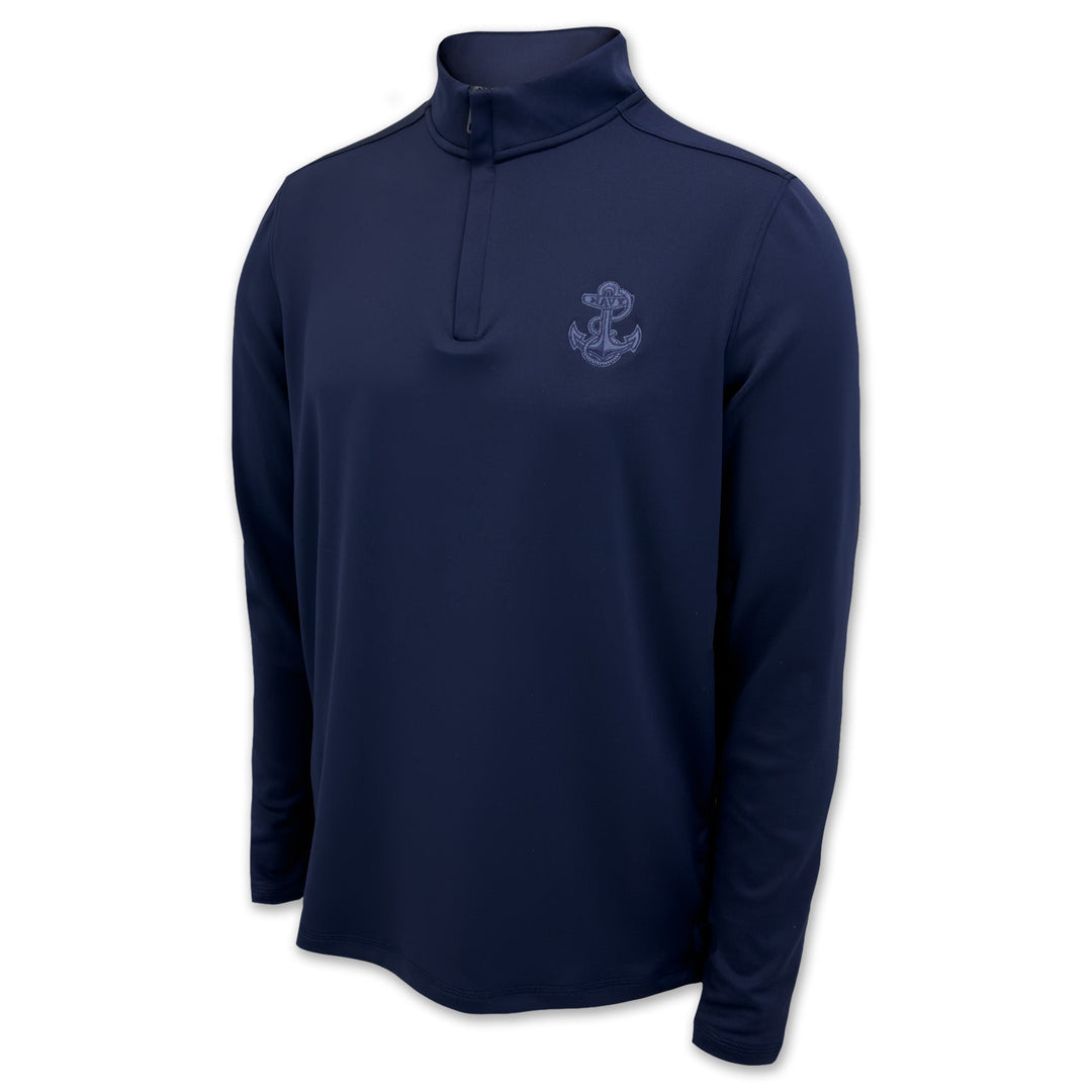 Navy Tonal Anchor Under Armour Motion 1/4 Zip (Navy)