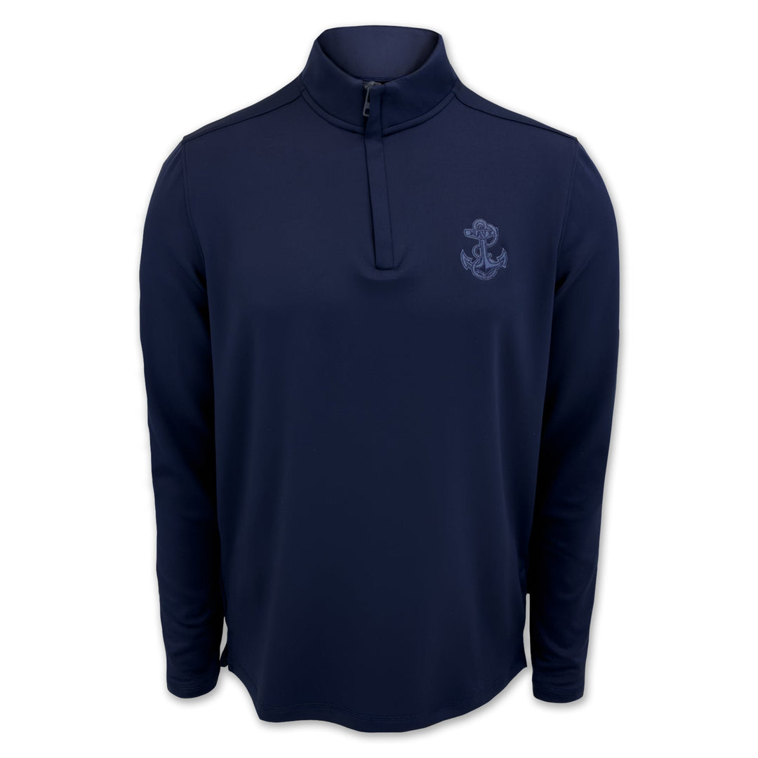 Navy Tonal Anchor Under Armour Motion 1/4 Zip (Navy)