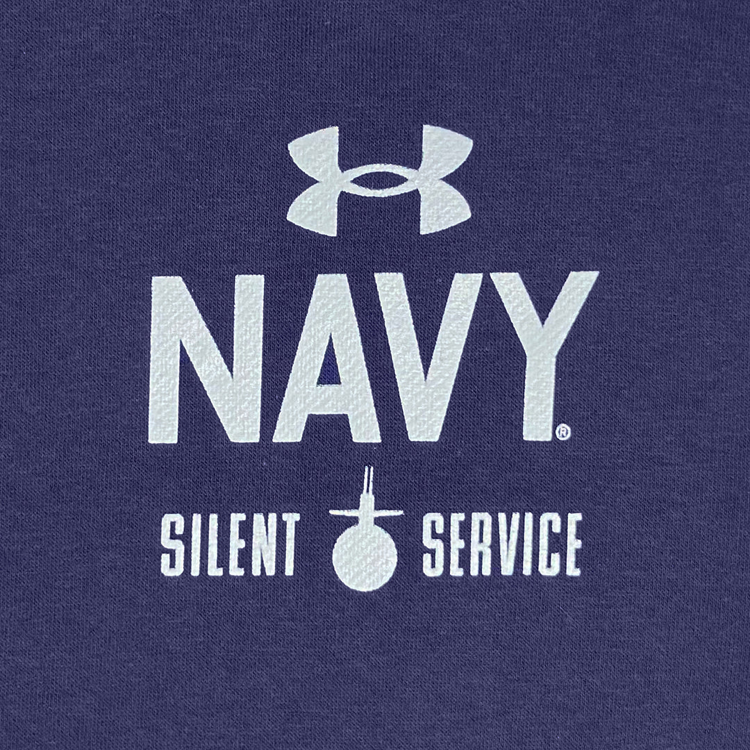 Navy Under Armour Anchor Silent Service Performance Cotton Hood (Navy)